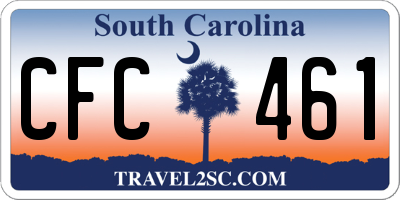 SC license plate CFC461