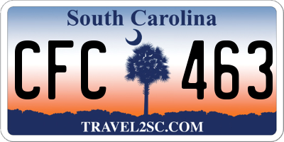 SC license plate CFC463