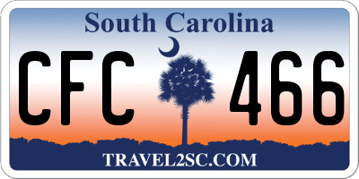 SC license plate CFC466