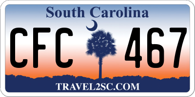 SC license plate CFC467