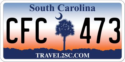 SC license plate CFC473