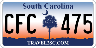 SC license plate CFC475