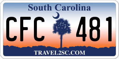 SC license plate CFC481