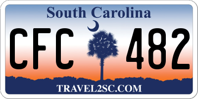 SC license plate CFC482