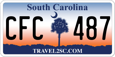 SC license plate CFC487