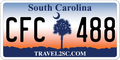 SC license plate CFC488