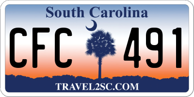 SC license plate CFC491