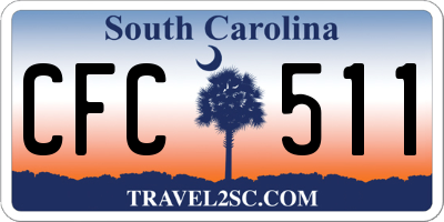 SC license plate CFC511