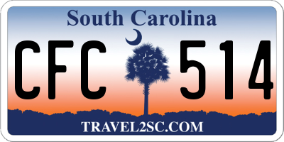 SC license plate CFC514