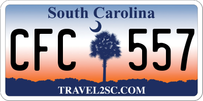 SC license plate CFC557