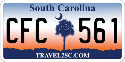 SC license plate CFC561