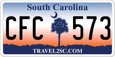 SC license plate CFC573