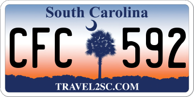 SC license plate CFC592