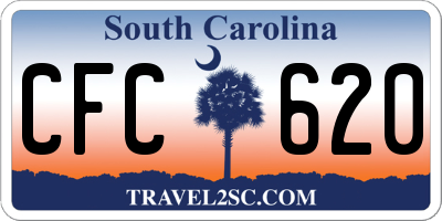 SC license plate CFC620