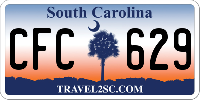 SC license plate CFC629