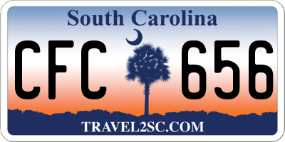 SC license plate CFC656