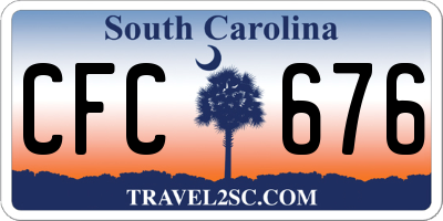 SC license plate CFC676