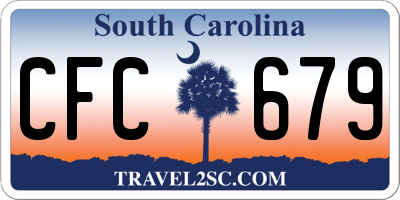 SC license plate CFC679