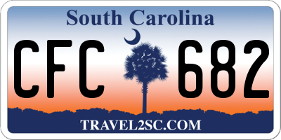 SC license plate CFC682