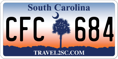 SC license plate CFC684
