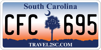 SC license plate CFC695
