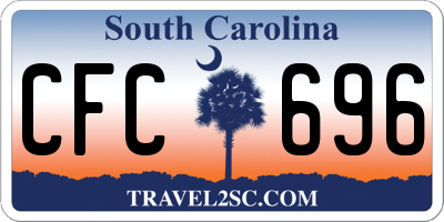 SC license plate CFC696