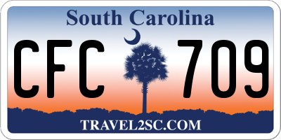 SC license plate CFC709