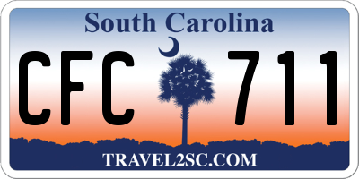 SC license plate CFC711