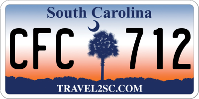 SC license plate CFC712
