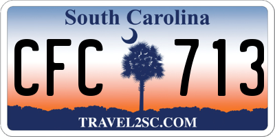 SC license plate CFC713