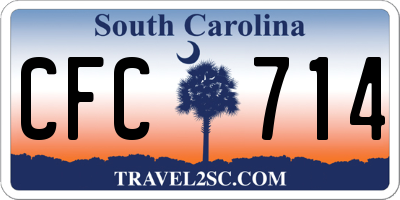 SC license plate CFC714