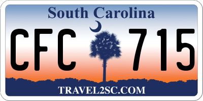 SC license plate CFC715
