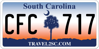 SC license plate CFC717