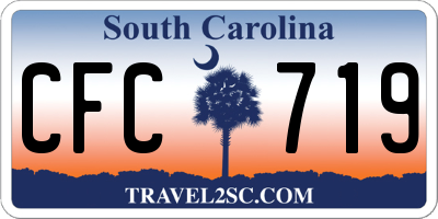 SC license plate CFC719