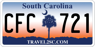 SC license plate CFC721