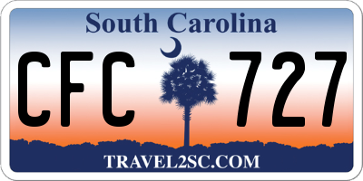 SC license plate CFC727
