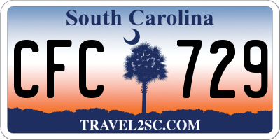 SC license plate CFC729