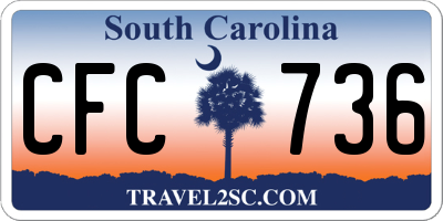 SC license plate CFC736