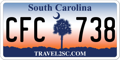 SC license plate CFC738
