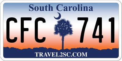 SC license plate CFC741