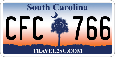 SC license plate CFC766