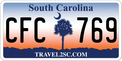 SC license plate CFC769