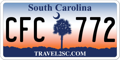 SC license plate CFC772
