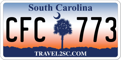 SC license plate CFC773