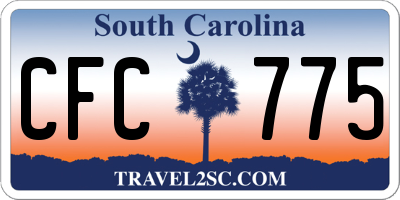 SC license plate CFC775