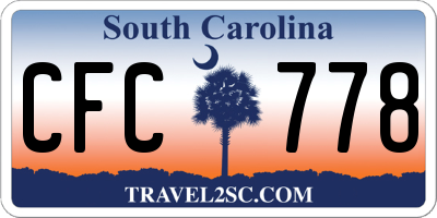 SC license plate CFC778