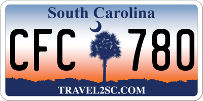 SC license plate CFC780