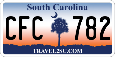 SC license plate CFC782