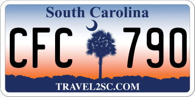 SC license plate CFC790