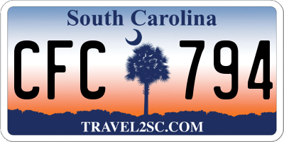 SC license plate CFC794